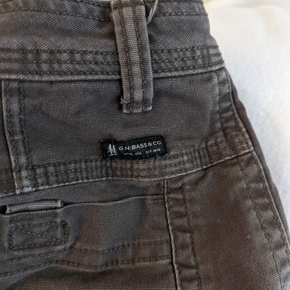 G.H.Bass &Co. heavyweight canvas cargo pants in brown. 36x32 - Picture 7 of 9